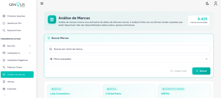 Análise de Marcas